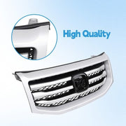 DURAFORCE For Honda Pilot 2012-2015 12-15 Front Bumper Silver Grille Molding Surround Trim