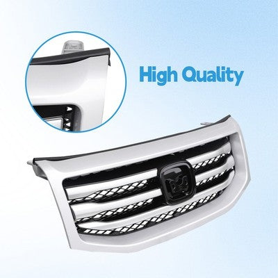 DURAFORCE For Honda Pilot 2012-2015 12-15 Front Bumper Silver Grille Molding Surround Trim