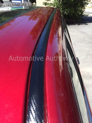 Black Carbon Fiber Roof Top Trim Molding Kit for Toyota Tundra 2014 to 2021