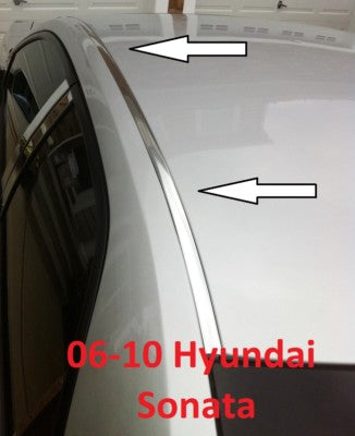 Roof Top Trim Molding Kit for Hyundai Sonata 2006 2010 Chrome