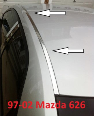 Chrome Roof Top Trim Molding Kit For Mazda 626 1997 2002