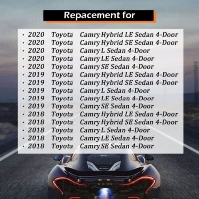 DURAFORCE Tail Light LED Brake Lamp Right Passenger's Side Fit For Toyota Camry 2018-2020