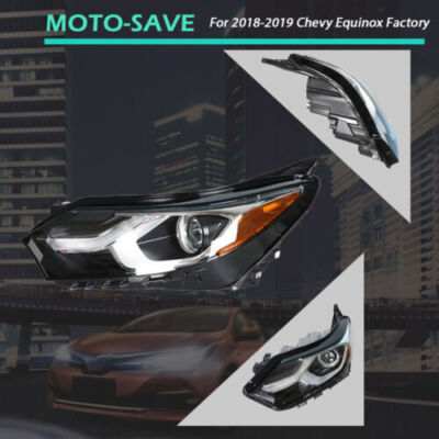 DURAFORCE Fit For Chevy Equinox 2018-2019 Factory Headlight Assembly Set Driver Left Side