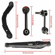 DURAFORCE Fit For Jeep Dodge Series Suspension Control Lateral Toe Arms Sway Bars Kit 8Pcs