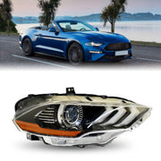 DURAFORCE LED DRL Projector Headlight Lamp Black Right Side Fit For Ford Mustang 2018-2020