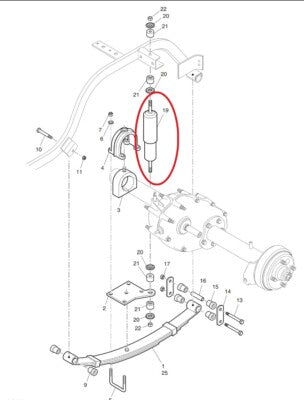 70324-G01 70248-G01 Shock Absorber For EZGO Medalist TXT 1994+ Front Rear