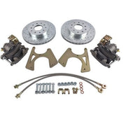 DURAFORCE For GM 10 & 12 Bolt Buick Skylark Chevy Bolt-On Rear Disc Brake Kit w/ E-Brake