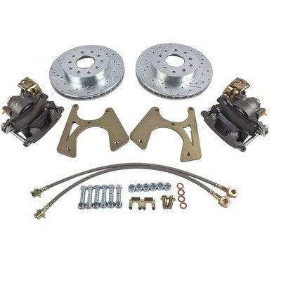 DURAFORCE For GM 10 & 12 Bolt Buick Skylark Chevy Bolt-On Rear Disc Brake Kit w/ E-Brake