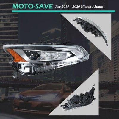DURAFORCE Passenger/RH Side LED Projector Headlight Headlamp For Nissan Altima 2019-2020
