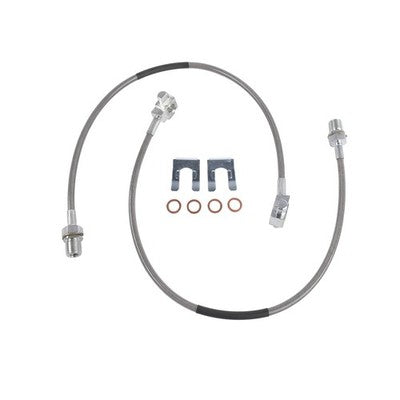 DURAFORCE Front Stainless Brake Lines for 1971-1978 GMC K25 Jimmy Chevrolet 4-6" 89340S