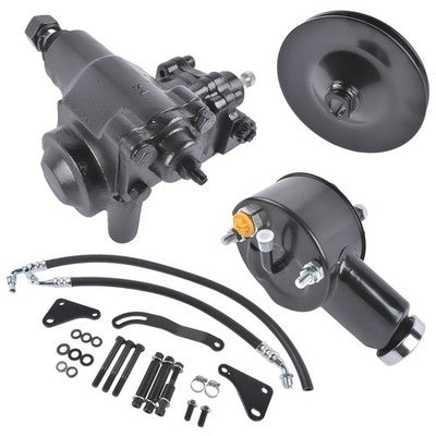 DURAFORCE Power Steering Gear Box Conversion Kit for Chevrolet Biscayne Impala 1958-1964