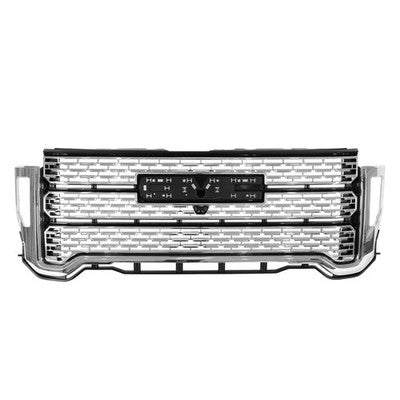 Front Bumper Grille & Hood Molding Trim For 2020-2023 GMC Sierra 2500HD 3500HD