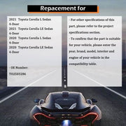 DURAFORCE Headlight Replacement Fit For Toyota Corolla 2020-2021 Right Side Lens Halogen