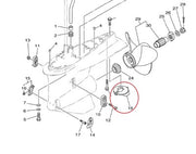 DURAFORCE 61A-45371-00-00 18-6119 Zinc Trim Tab Anode for Yamaha Outboards 200 225 250 HP