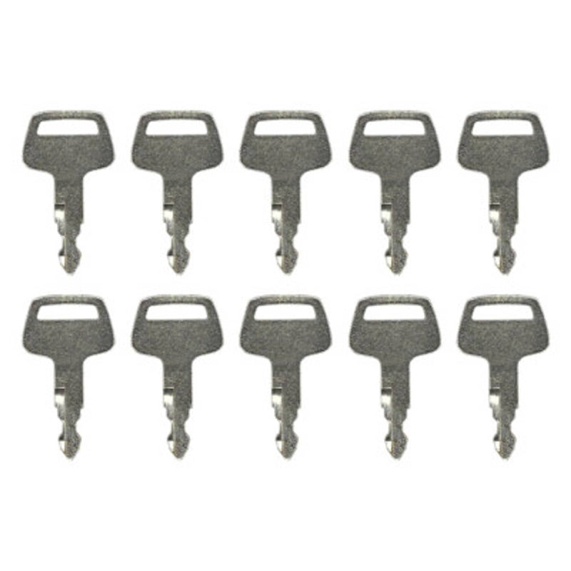 DURAFORCE Ignition Key for IHI Case Morooka Chieftain Excavator Heavy Equipment 5080 10 Pack