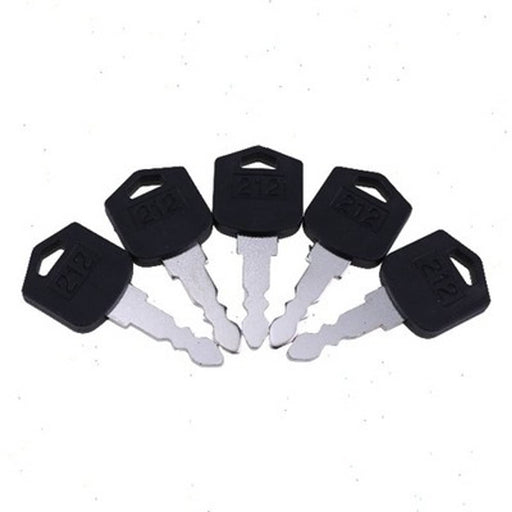DURAFORCE D554212 Ignition Keys for Doosan Daewoo Forklift D25 D35 G25 G35 5pcs