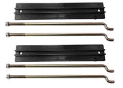 DURAFORCE 2 Pack Battery Hold Down Plate and Rods for Club Car 36V 48V 101090801 1013683