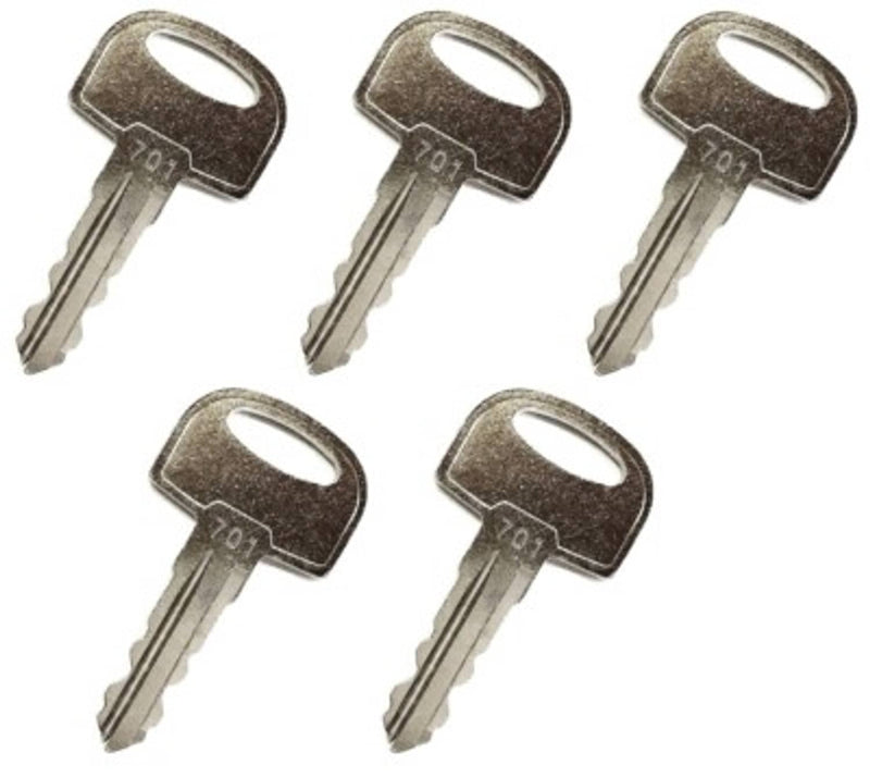 DURAFORCE Ignition Keys for JCB Ditch Witch Heavy Equipment 701 45501 105 1790 5 Pack