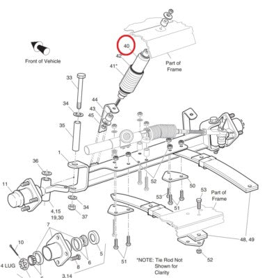 70928G01 76419G01 Front Shock Absorber for EZGO Marathon 70 94 2001.5 Up