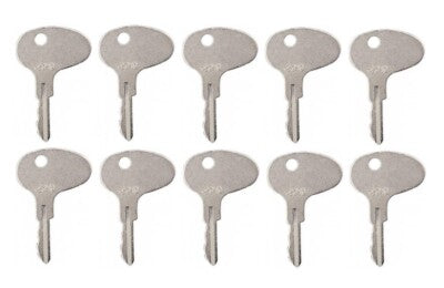 DURAFORCE 10 Keys for Mitsubishi Forklift Dozer Tractor International CAT Kubota 12343