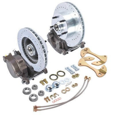 DURAFORCE Disc Brake Kit Drilled/Slotted for Chevy Full-size Cars 1955-1957 & 1959-1964