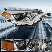 DURAFORCE Headlight For Toyota Corolla 2014-2016 Headlamps Passenger Side Clear RH Housing