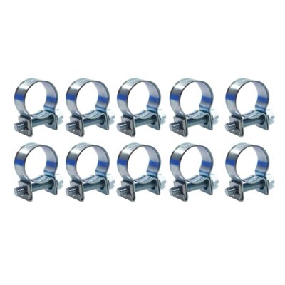 DURAFORCE 5/16"（13mm-15mm）FUEL INJECTION HOSE CLAMP / AUTO Fuel clamps 10Pcs