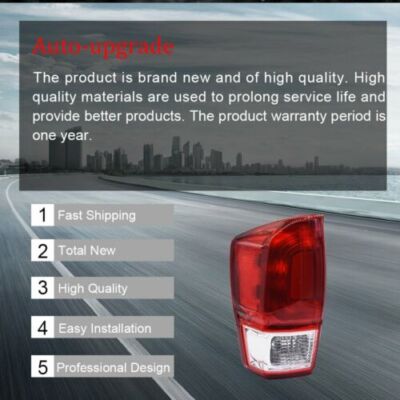 DURAFORCE Left Driver Side Rear Tail Brake Light Lamp For Toyota Tacoma 2016-2019 Halogen