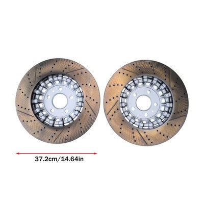 2X Disc Brake Rotors Pads Set 375mm Front Left Right for 2019 2021 for Audi A8