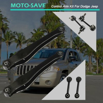 DURAFORCE Fit For Jeep Dodge Series Suspension Control Lateral Toe Arms Sway Bars Kit 8Pcs
