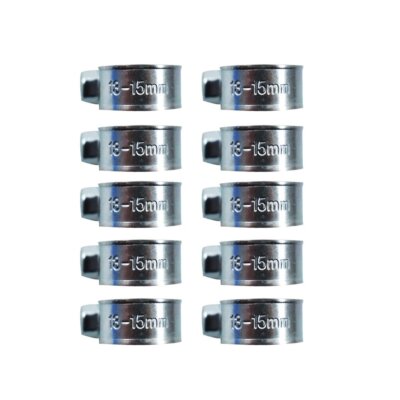 DURAFORCE 5/16"（13mm-15mm）FUEL INJECTION HOSE CLAMP / AUTO Fuel clamps 10Pcs