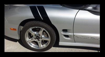 4 Inch Fender Stripe Hash Mark Decal Kit for Pontiac Firebird Trans Am