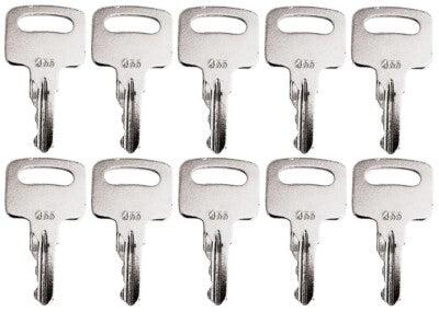 DURAFORCE 455 104466 Keys For Genie Skyjack Snorkel Terex Vermeer Upright Lifts 10 Pack