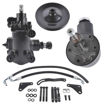 DURAFORCE Power Steering Gear Box Conversion Kit for Chevrolet Biscayne Impala 1958-1964