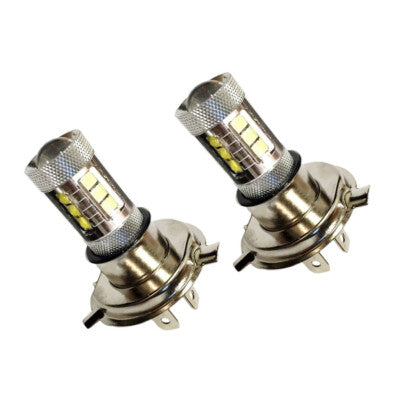 DURAFORCE 80W LEDs Super White Headlights Bulbs for Yamaha Snowmobiles