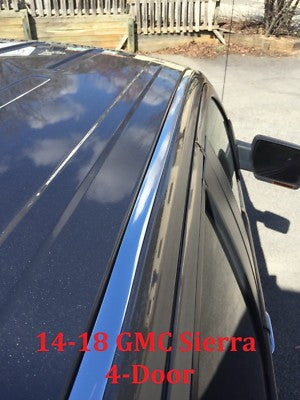 Chrome Roof Top Trim Molding Kit for 2014-2019 GMC Sierra