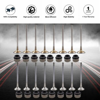 DURAFORCE Engine Intake Valves & Exhaust Valves Kit Fit For Audi VW 2.0T (FSI, TSI) *16
