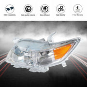 DURAFORCE Headlight Assembly For Toyota Camry LE XLE 2010-2011 Headlamps Left/Driver Side