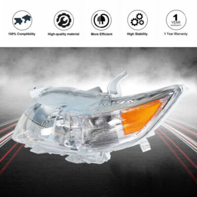 DURAFORCE Headlight Assembly For Toyota Camry LE XLE 2010-2011 Headlamps Left/Driver Side