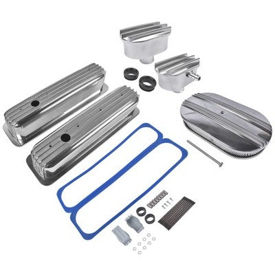 DURAFORCE Air Cleaner Dress Up kit Centerbolt Tall Style Valve Cover for Chevrolet SBC 400