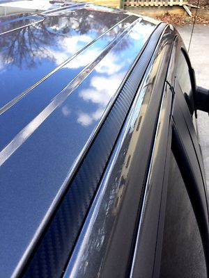For 2007-2010 Ford Explorer Sport Trac Black Carbon Fiber Roof Top Trim Molding