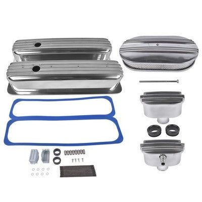 DURAFORCE Air Cleaner Dress Up kit Centerbolt Tall Style Valve Cover for Chevrolet SBC 400
