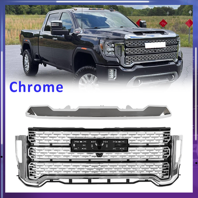 DURAFORCE Front Bumper Grille & Hood Molding Trim For 2020-2023 GMC Sierra 2500HD 3500HD
