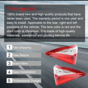 DURAFORCE Rear LH+RH Side Outer Tail Light Signal Lamp Fit For Toyota Corolla Series 14-16