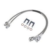 DURAFORCE Front Stainless Brake Lines for 1971-1978 GMC K25 Jimmy Chevrolet 4-6" 89340S