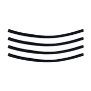 DURAFORCE 10 Inch Black Door Edge Guard Trim Molding Protectors Low Profile