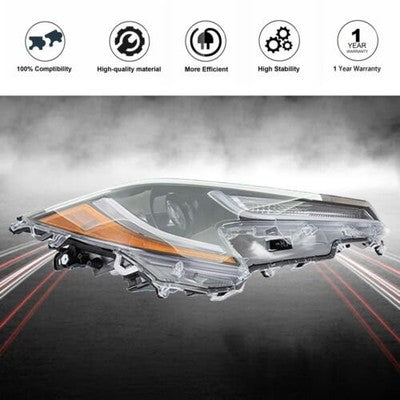 DURAFORCE Headlight Replacement Fit For Toyota Corolla 2020-2021 Right Side Lens Halogen