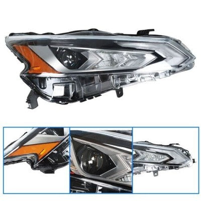DURAFORCE Passenger/RH Side LED Projector Headlight Headlamp For Nissan Altima 2019-2020