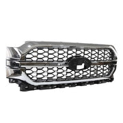DURAFORCE For 2021-2023 Ford F-150 F150 Platinum Front Bumper Grille Chrome ML3Z-8200-KA