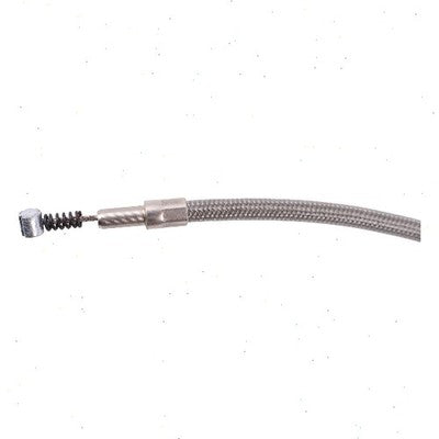 36-0131 56-1-2 Inch Stainless Steel Throttle and Idle Cable for Harley Davidson